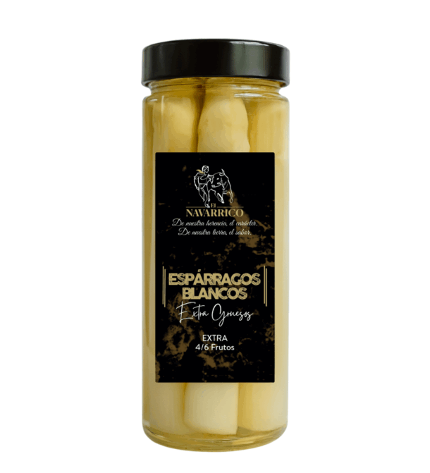 ESPÁRRAGOS BLANCOS EXTRA GRUESOS 4/6 FRUTOS FRASCO ERGO 580 ml